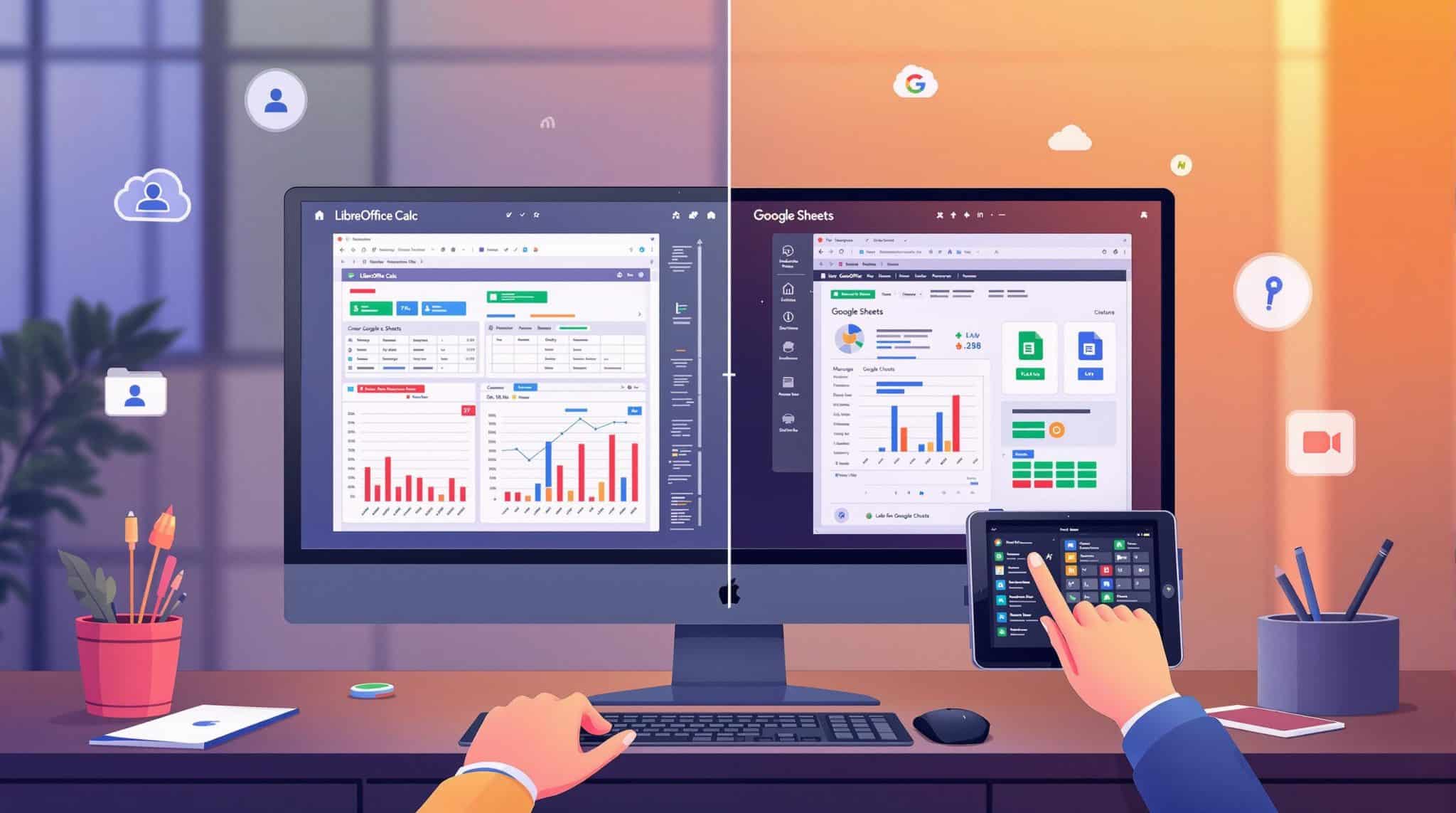 Trouver l'alternative libre à Microsoft Excel : LibreOffice Calc et Google Sheets