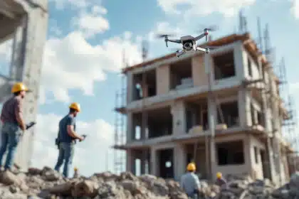 Photographe professionnel suivi de chantier drone