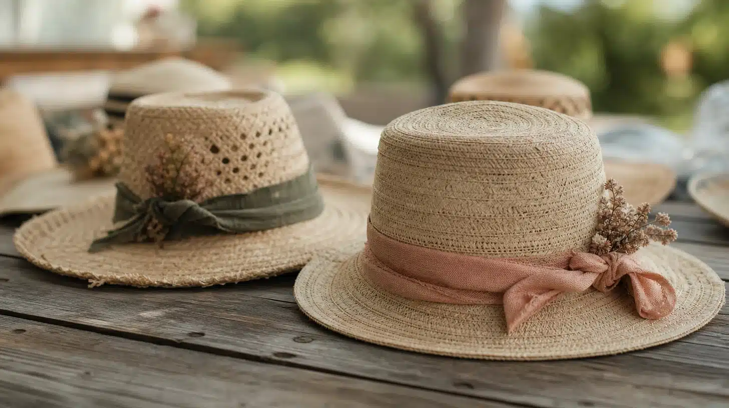 Chapeaux de paille personnalisés