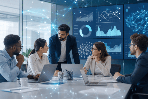 Data analysts travaillant avec des outils de Machine Learning