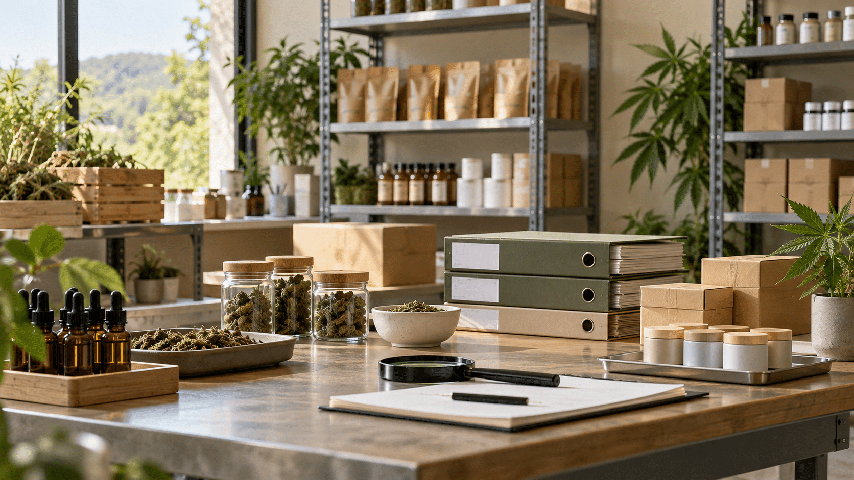 Espace de contrôle qualité pour des produits de bien-être